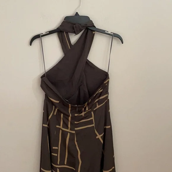 Banana Republic Black and Tan Midi Dress - NWT! 🤎 - Picture 7 of 12